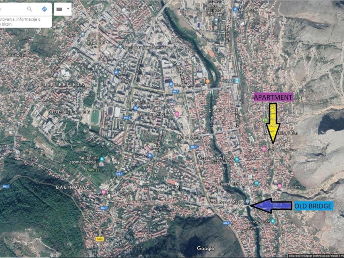 Apartman Seno Mostar Esterno foto